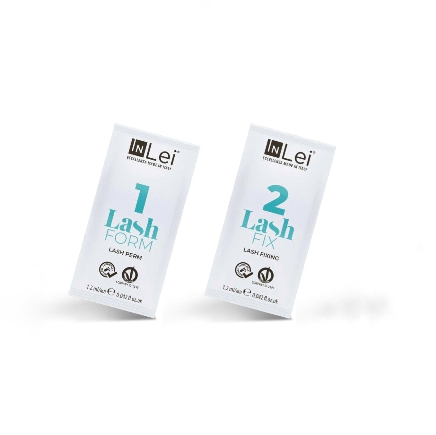 Kit MINI 2 Lociones InLei – Form 1 y Fix 2 para Lash Lifting (1,2 ml, hasta 7 servicios) - Top PestañasInLei