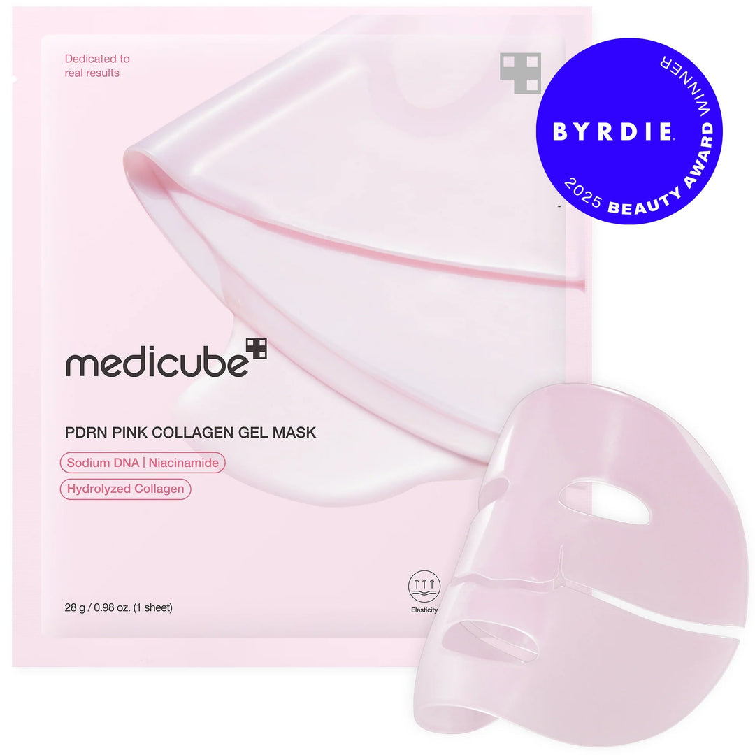 Medicube PDRN Pink Collagen Gel Mask — mascarillas de hidrogel, 4 × 28 g