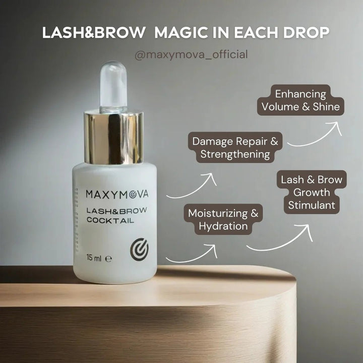 Lash &amp; Brow Cocktail – sérum 15ml, Maxymova - Top PestañasMaxymova