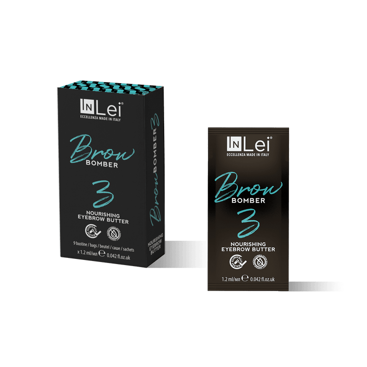 Loción InLei "BROW BOMBER 3" paso 3 de laminado de cejas (9 sobres 1,2ml cada) - Top PestañasInLei
