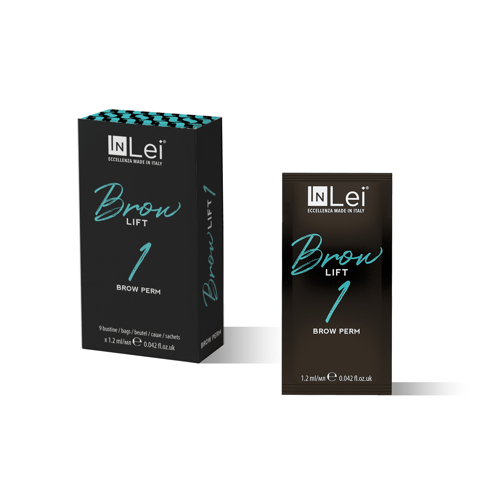 Loción InLei ""BROW LIFT 1" paso 1 de laminado de cejas 9 sobres (1,2ml cada) - Top PestañasInLei