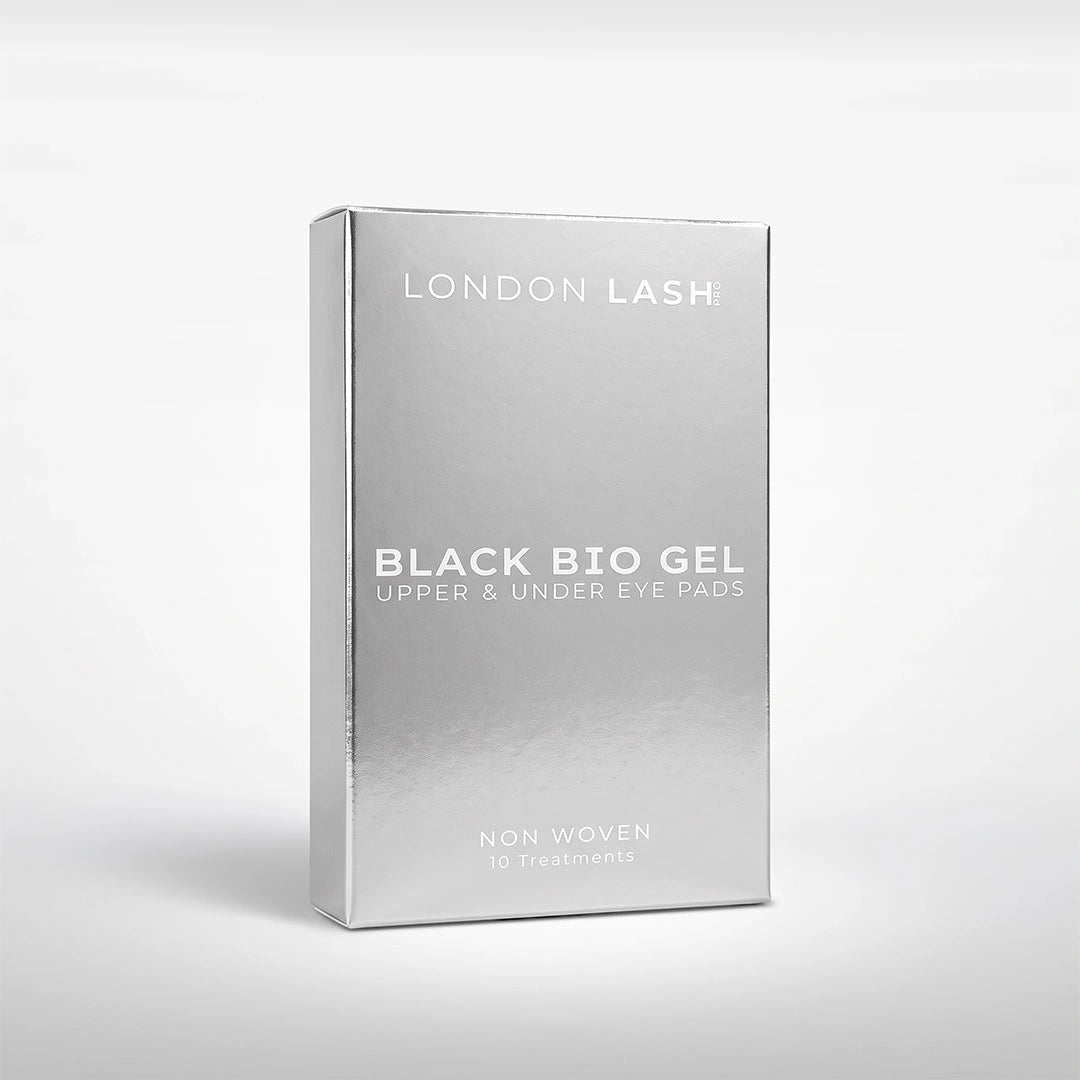 Parches negros Black Bio-Gel London Lash, caja de 10 tratamientos