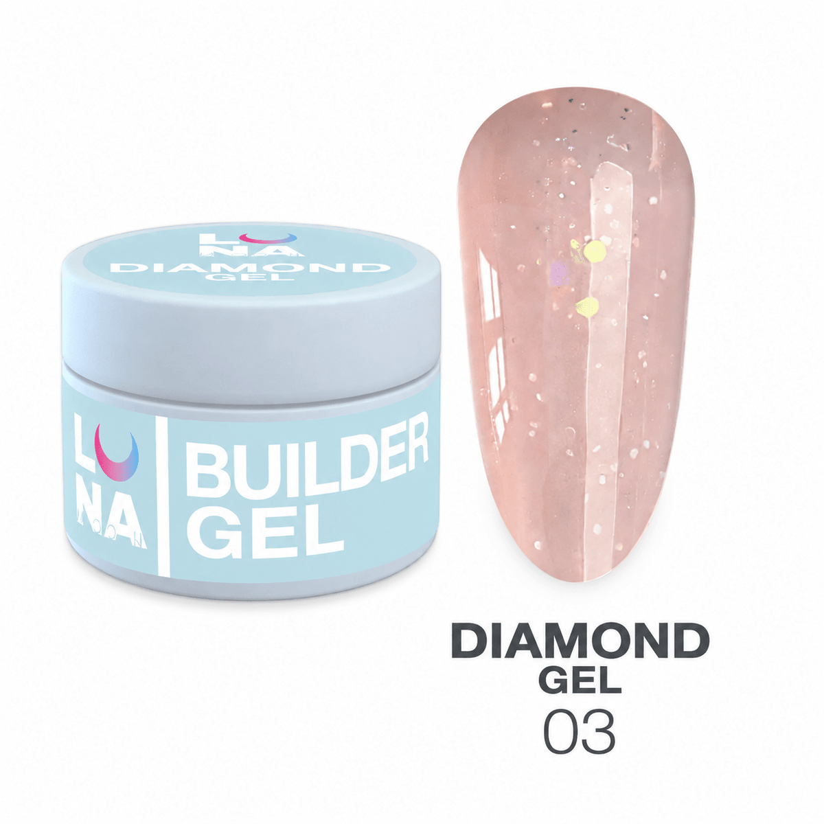 LUNAmoon Diamond Gel 03, 15 ml - Top PestañasLUNAmoon