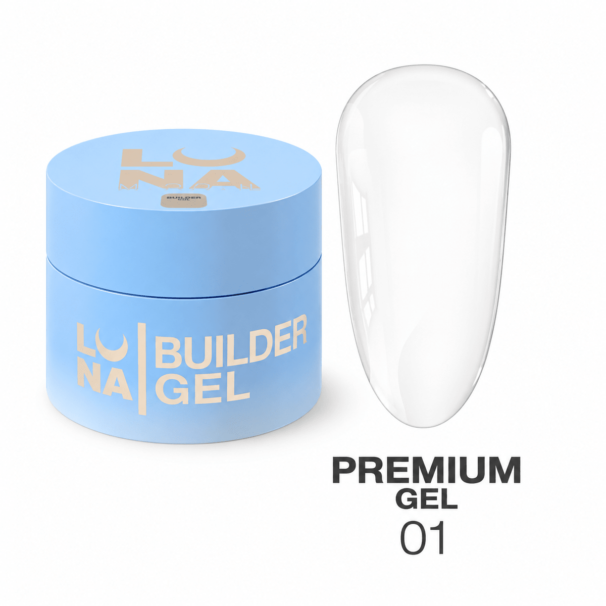 LUNAmoon Premium Gel 01, 15 ml - Top PestañasLUNAmoon