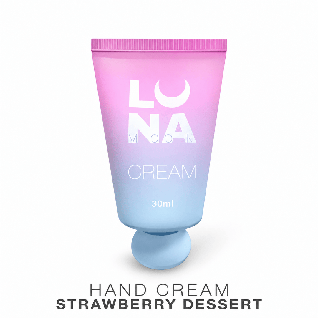 LUNAmoon Strawberry Dessert – Crema de manos, 30 ml - Top PestañasLUNAmoon