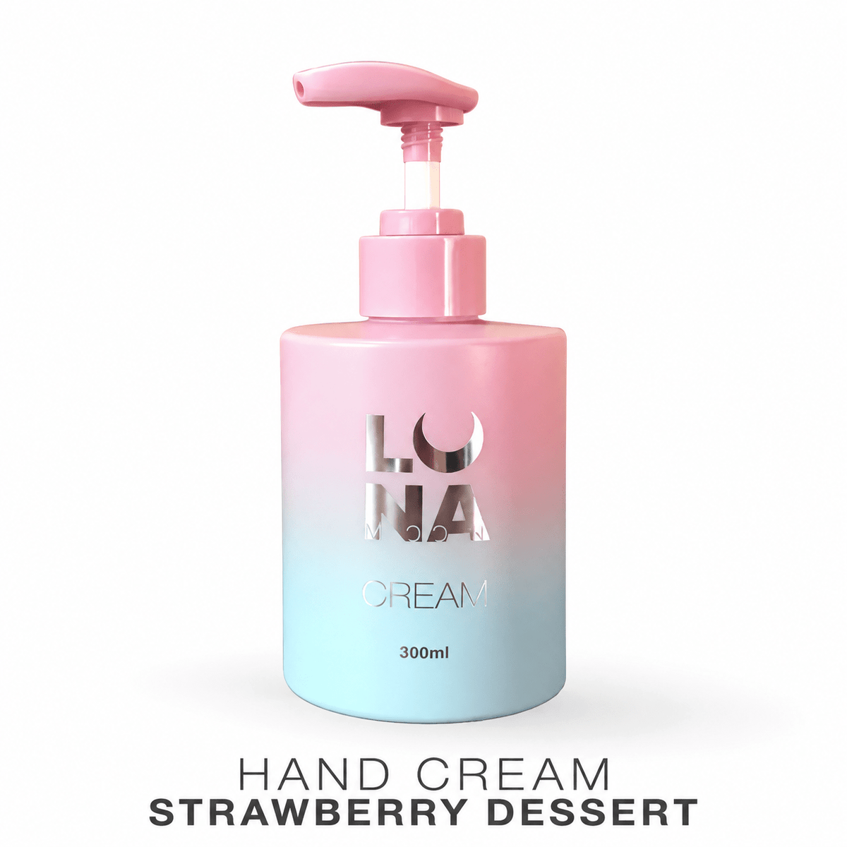 LUNAmoon Strawberry Dessert – Crema de manos, 300 ml - Top PestañasLUNAmoon