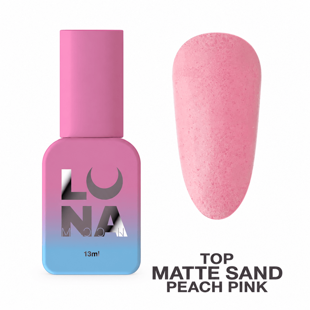 LUNAmoon Top Matte Sand Peach Pink, 13 ml - Top PestañasLUNAmoon