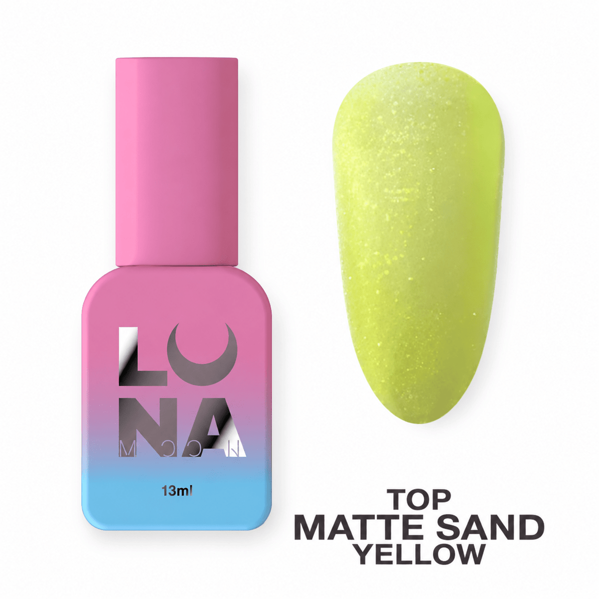 LUNAmoon Top Matte Sand Yellow, 13 ml - Top PestañasLUNAmoon