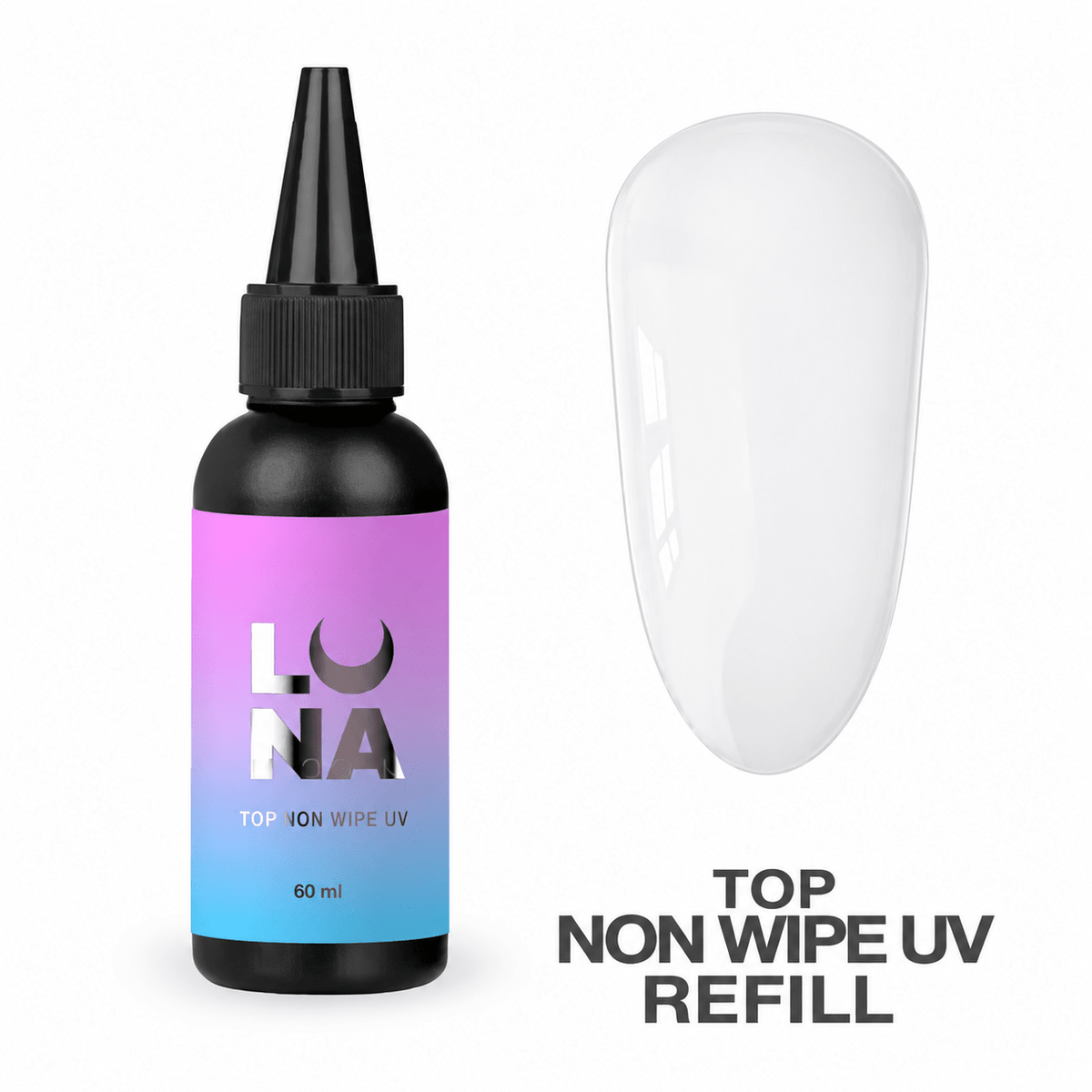 LUNAmoon Top Non Wipe UV, 60 ml - Top PestañasLUNAmoon