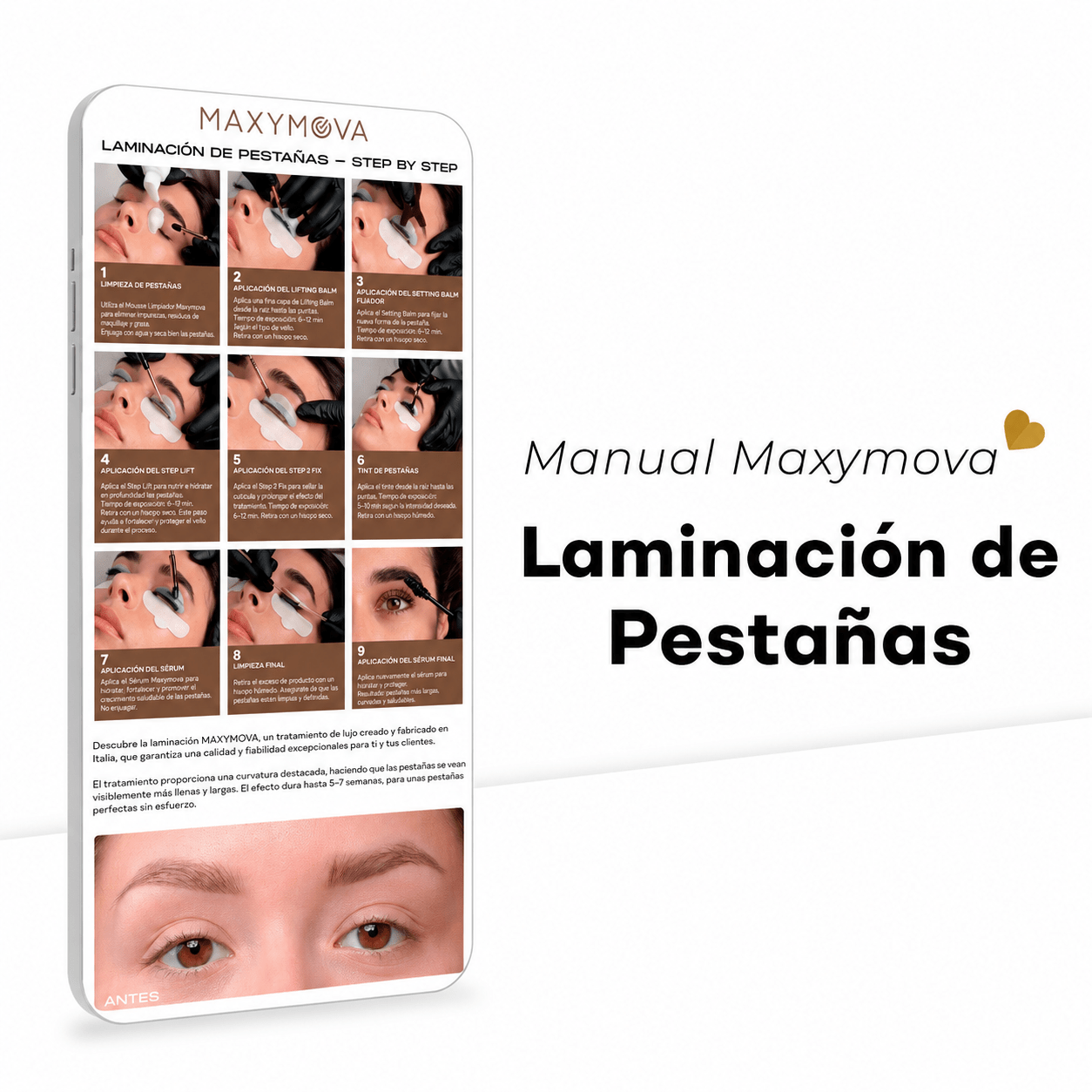 “Manual Maxymova Laminación (Lifting) de Pestañas" DESCARGAR GRATIS - Top PestañasMaxymova