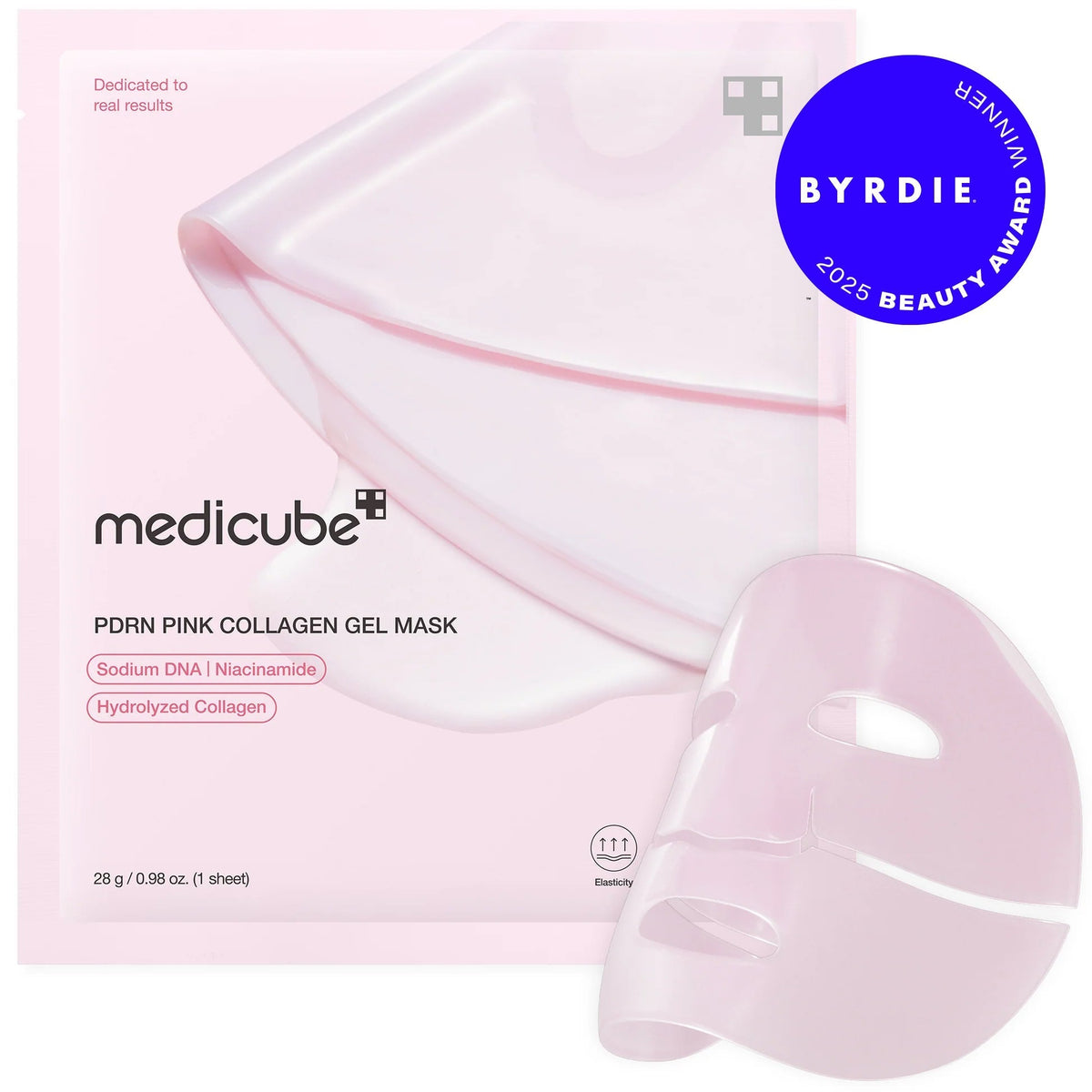 Medicube PDRN Pink Collagen Gel Mask — mascarillas de hidrogel, 4 × 28 g - Top PestañasKorean Beauty