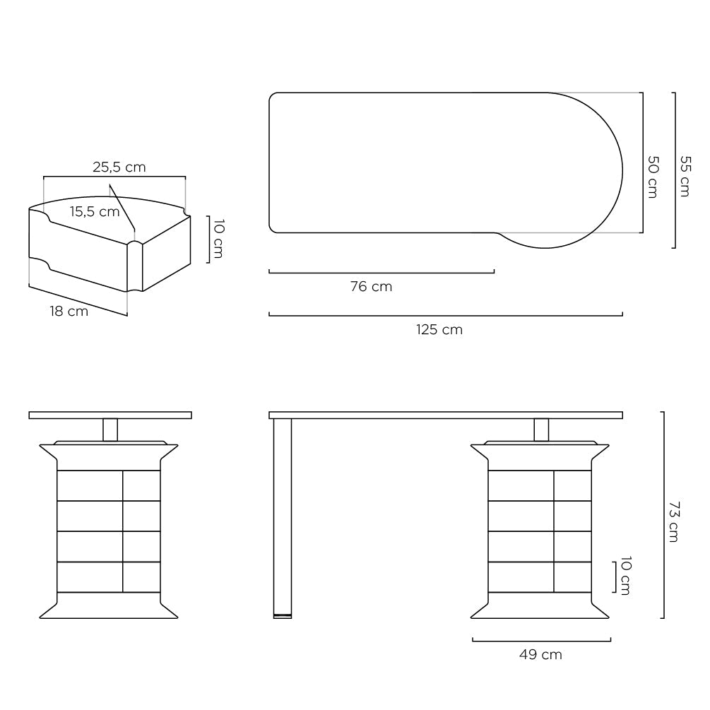 Mesa de manicura Giroco Elite ( - 5% en el carrito) - Top PestañasNeoBeauty