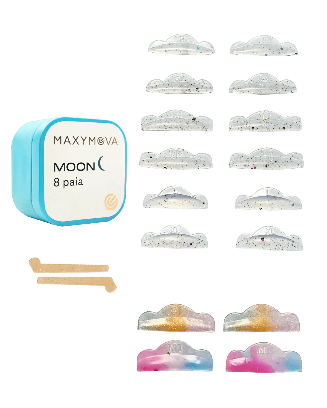 Moldes Moon - 8 pares Maxymova - Top PestañasMaxymova