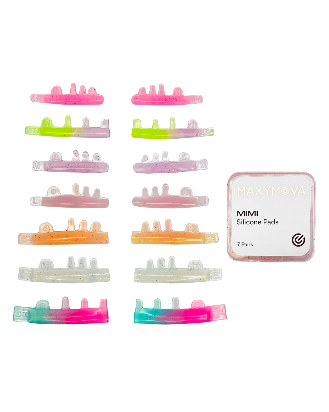 Moldesl MIMI, ideales para técnicas asiáticas y de fusión - 7 pares - Top PestañasMaxymova