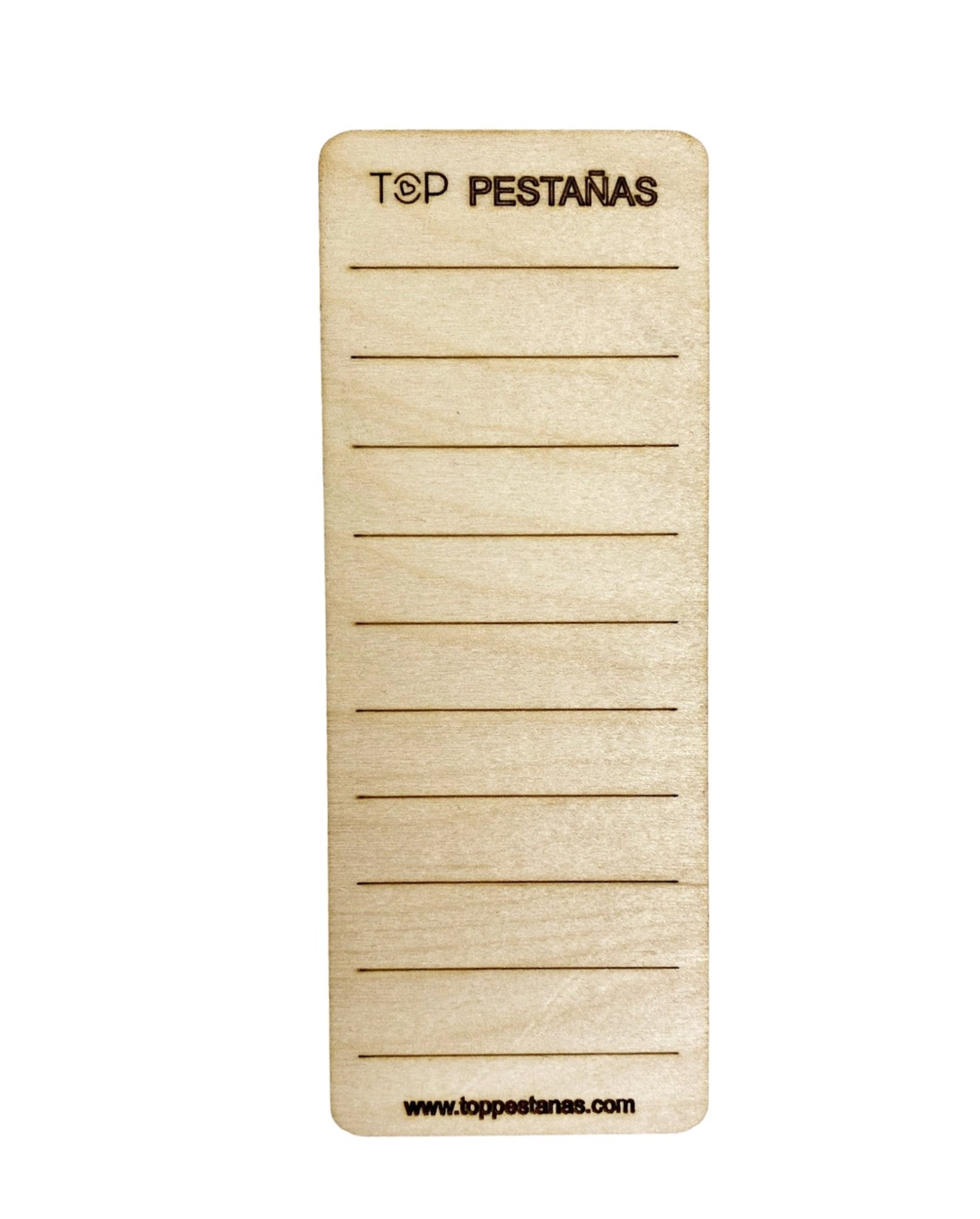 Paleta soporte de pestañas de madera “Top Pestañas” (6cm X 15cm)n - Top PestañasTop Pestañas