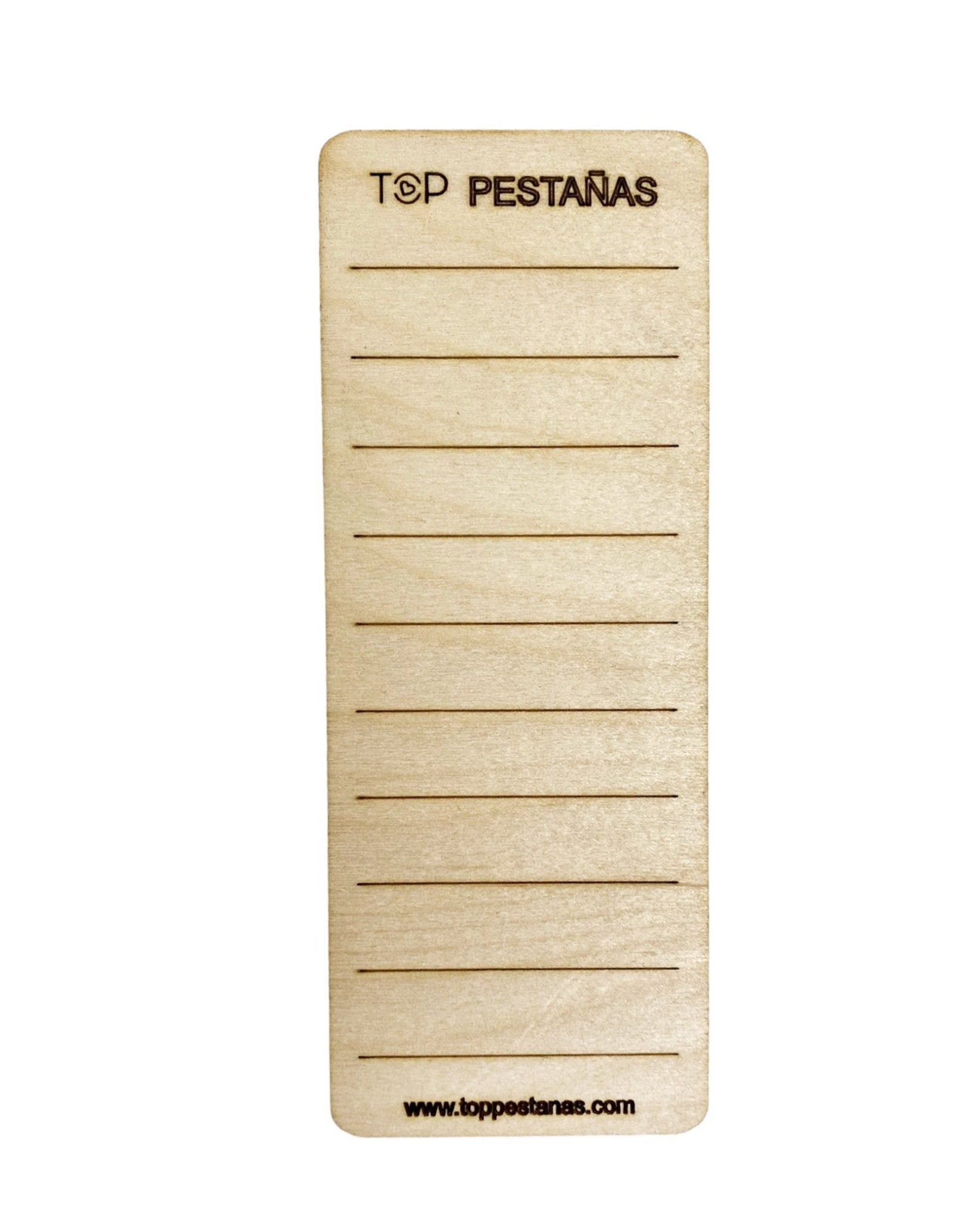 Paleta soporte de pestañas de madera “Top Pestañas” (6cm X 15cm) - Top PestañasTop Pestañas