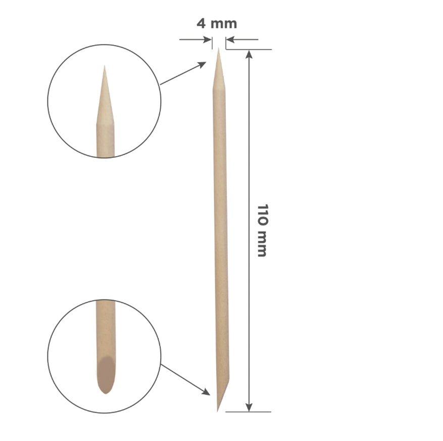 Palo De Naranjo STALEKS PRO Para Manicura 110 Mm (100 Pcs) Staleks - Top PestañasStaleks