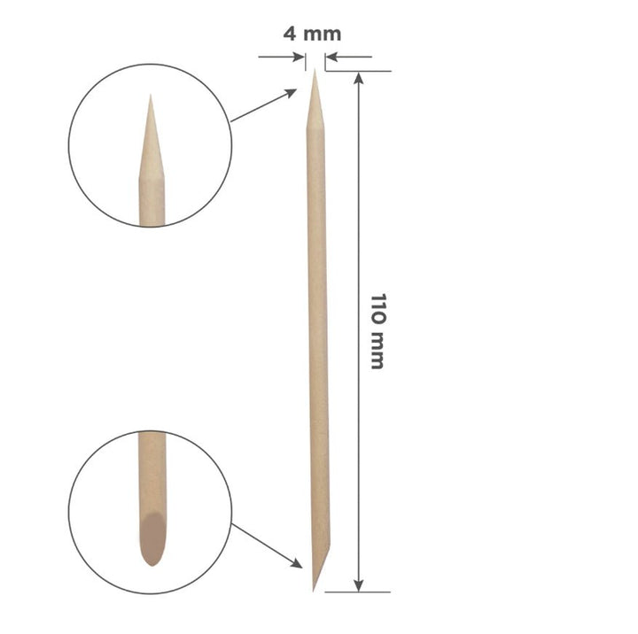 Palo De Naranjo STALEKS PRO Para Manicura 110 Mm (100 Pcs) Staleks - Top PestañasStaleks