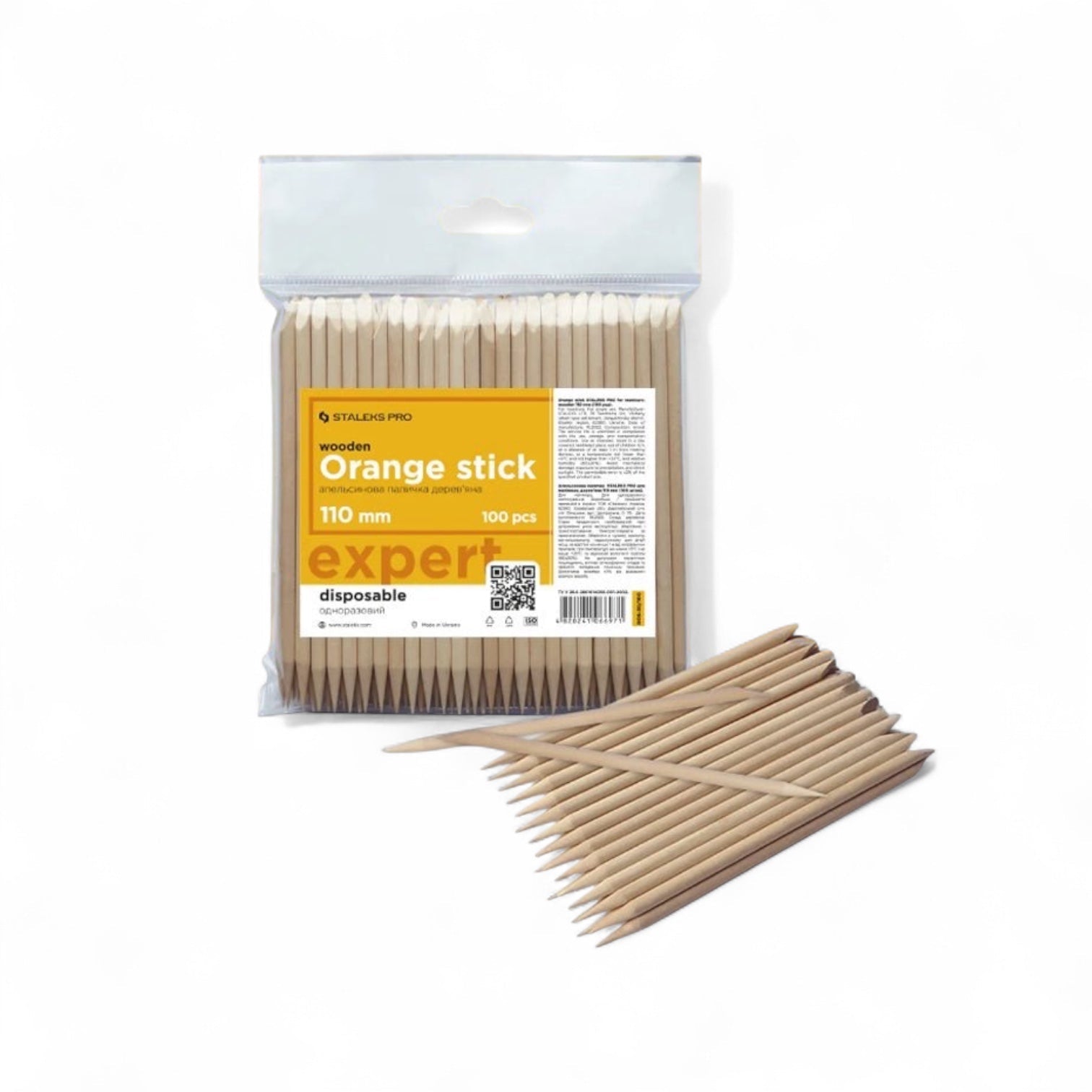 Palo De Naranjo STALEKS PRO Para Manicura 110 Mm (100 Pcs) Staleks - Top PestañasStaleks