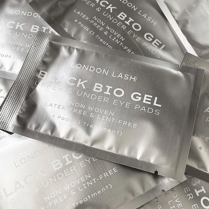 Parches Black Bio-Gel para Extensiones de Pestañas (10 Tratamientos) - Top PestañasLondon Lash Pro
