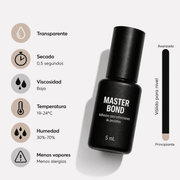 Pegamento Master Bond Secado de 0.5 seg (Transparente) Beauty lash — beauty lash