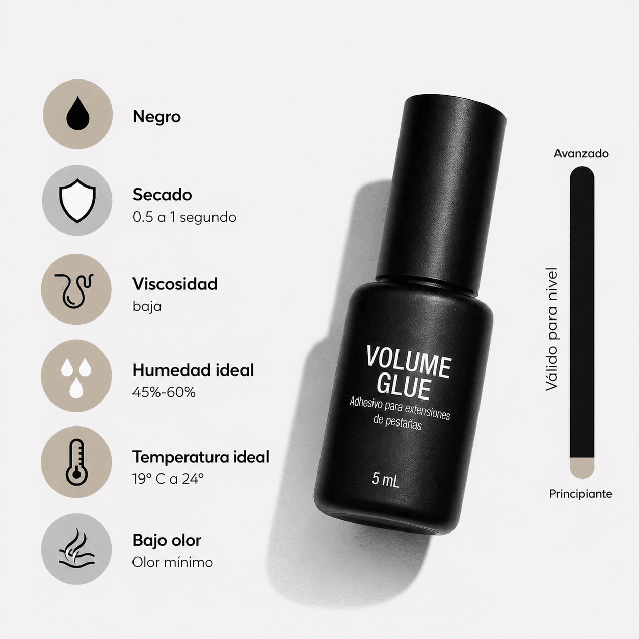 Pegamento Volume Glue Secado de 0.5 a 1 seg Beauty lash - Top Pestañasbeauty lash