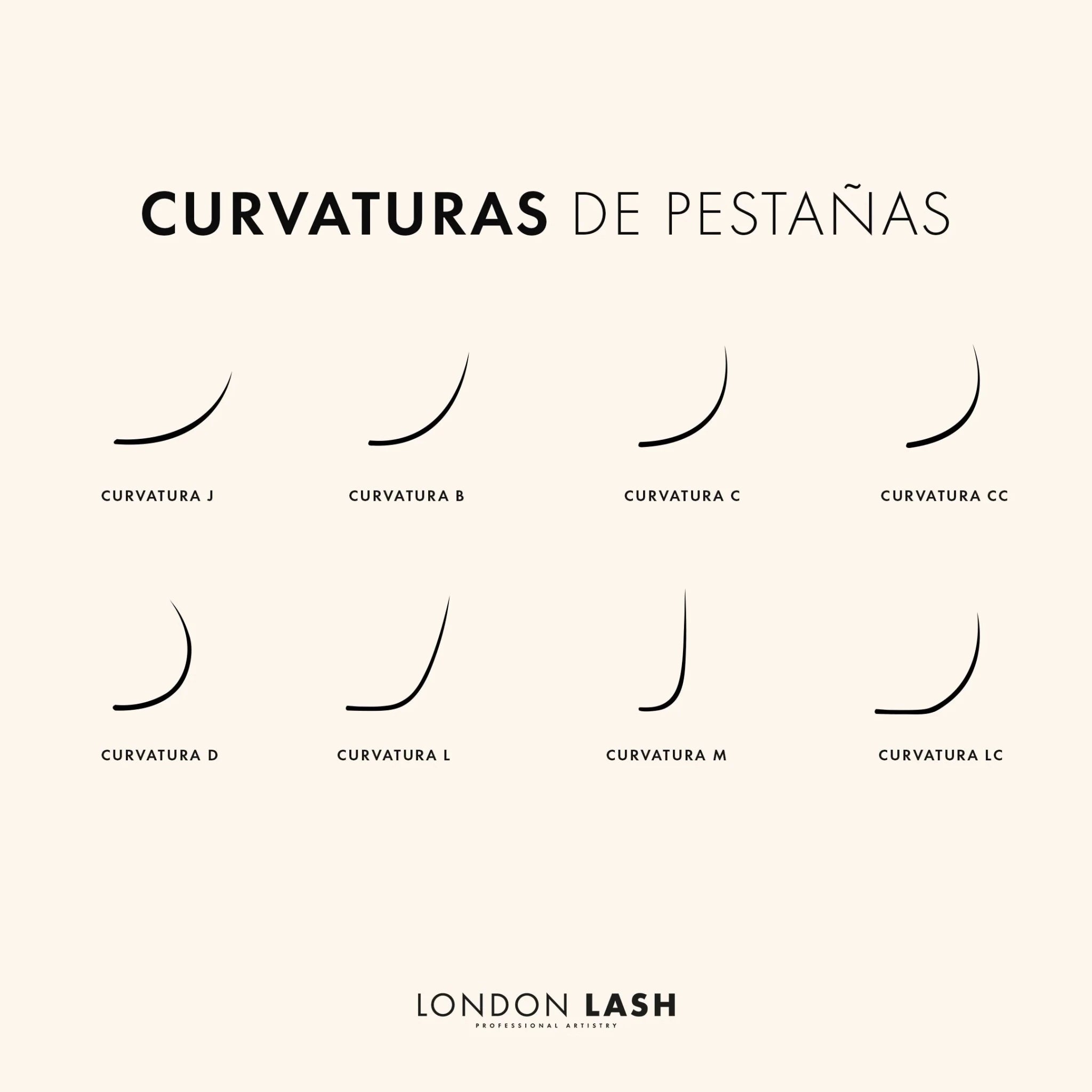 Pestañas Chelsea de Volumen/Clásicas MIX 8 - 13 mm 0.10 London lash - Top PestañasLondon Lash Pro