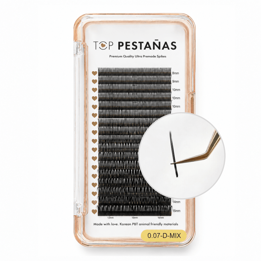 Pestañas “Premade Spikes” espigas premontadas efecto Wispy, Top pestañas - Top PestañasTop Pestañas