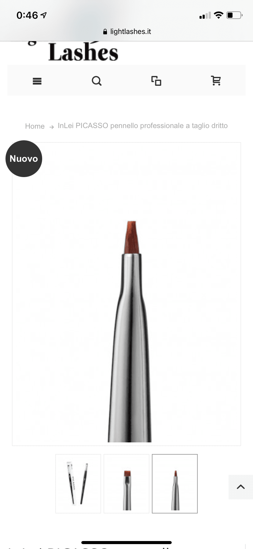 Pincel recto “Inlei Picasso" para aplicar el Filler 3 - Top PestañasInLei