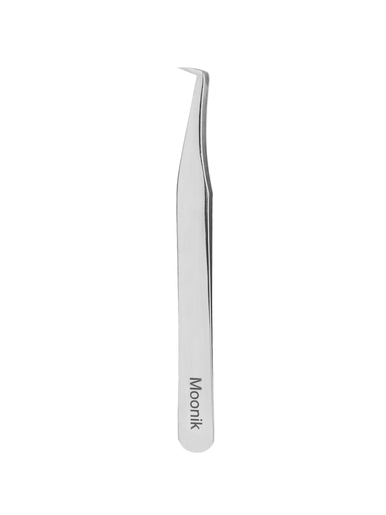 Pinza profesional Moonik Anna Davudova para mega volumen en extensiones de pestañas, vista frontal