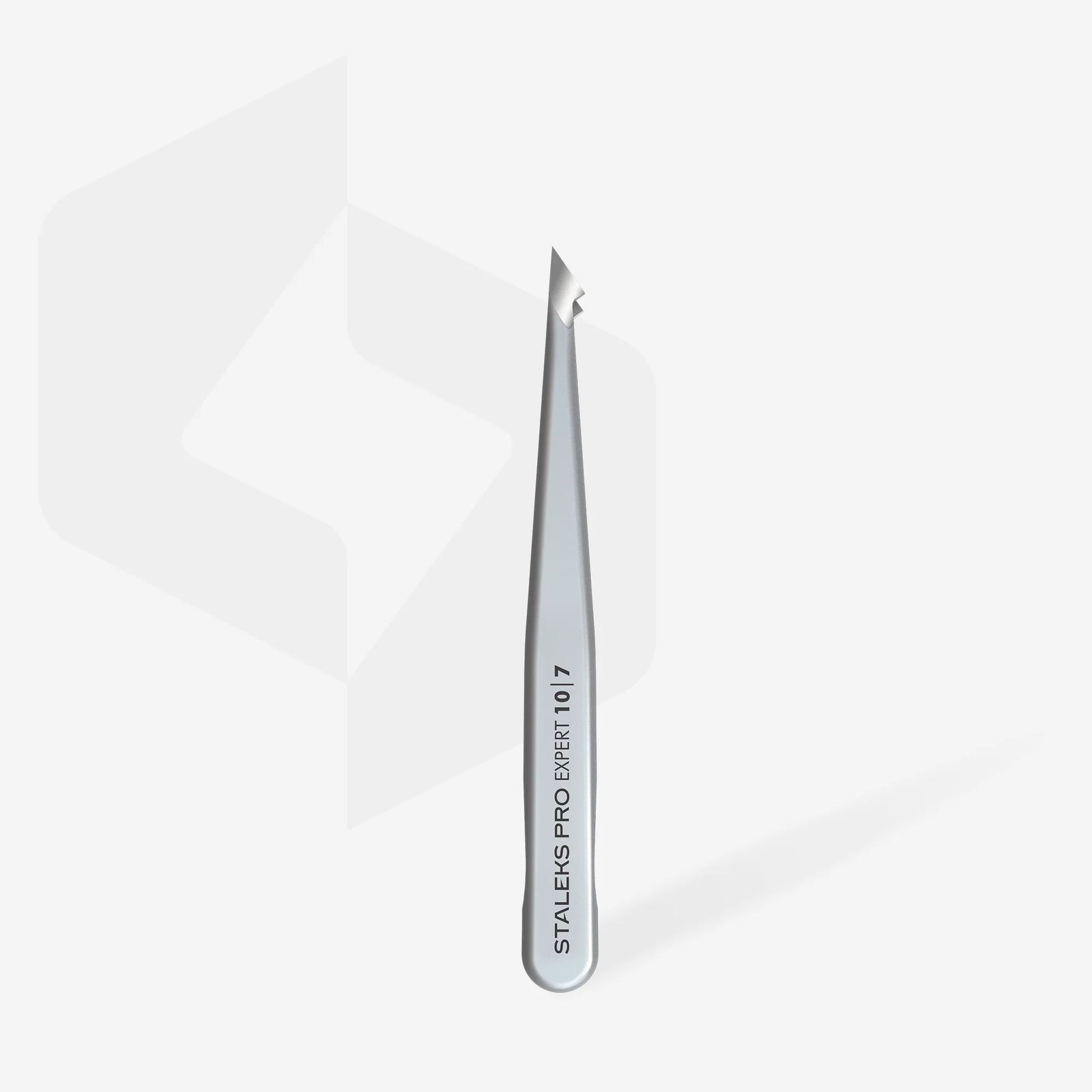 Pinza para cejas EXPERT 10 TYPE 7 (inclinada y puntiaguda) Staleks - Top PestañasStaleks