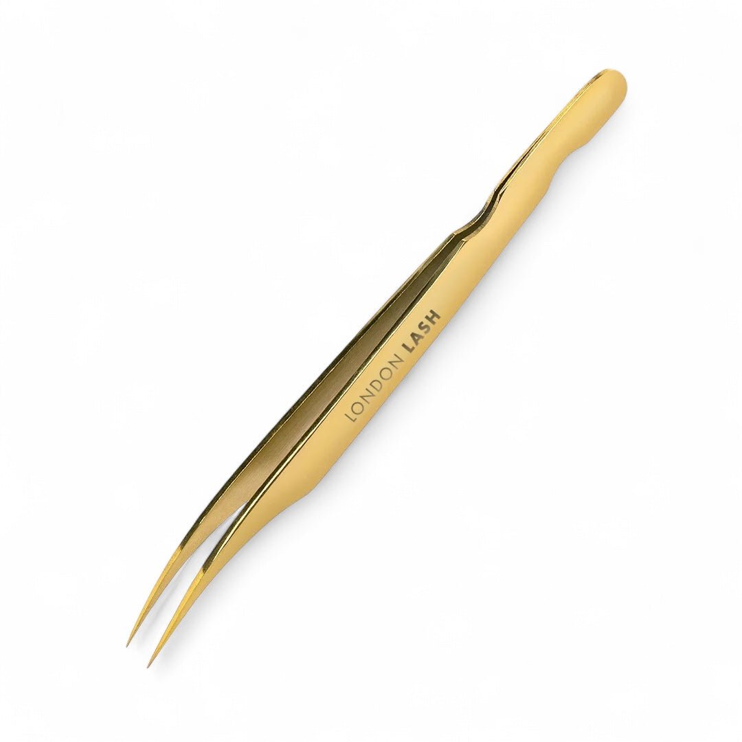 Pinzas Anguladas de Aislamiento para Extensiones de Pestañas London Lash - Top PestañasLondon Lash Pro