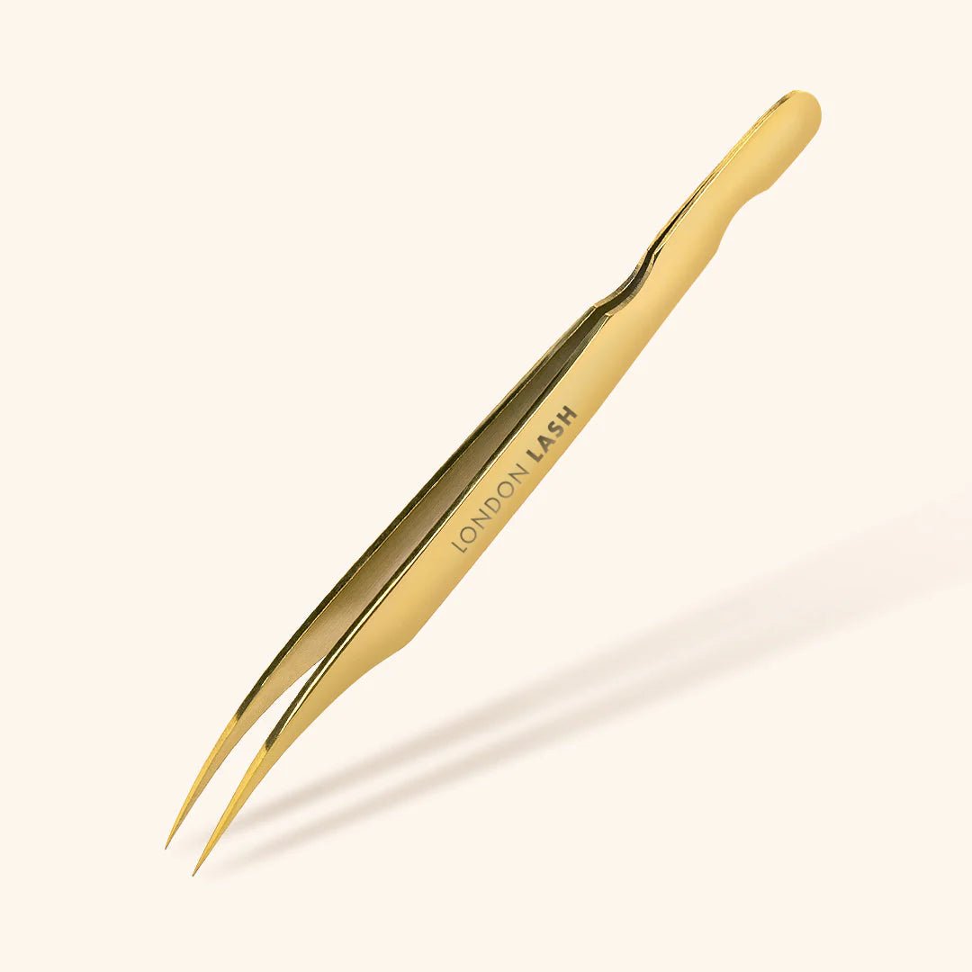 Pinzas Anguladas de Aislamiento para Extensiones de Pestañas London Lash - Top PestañasLondon Lash Pro