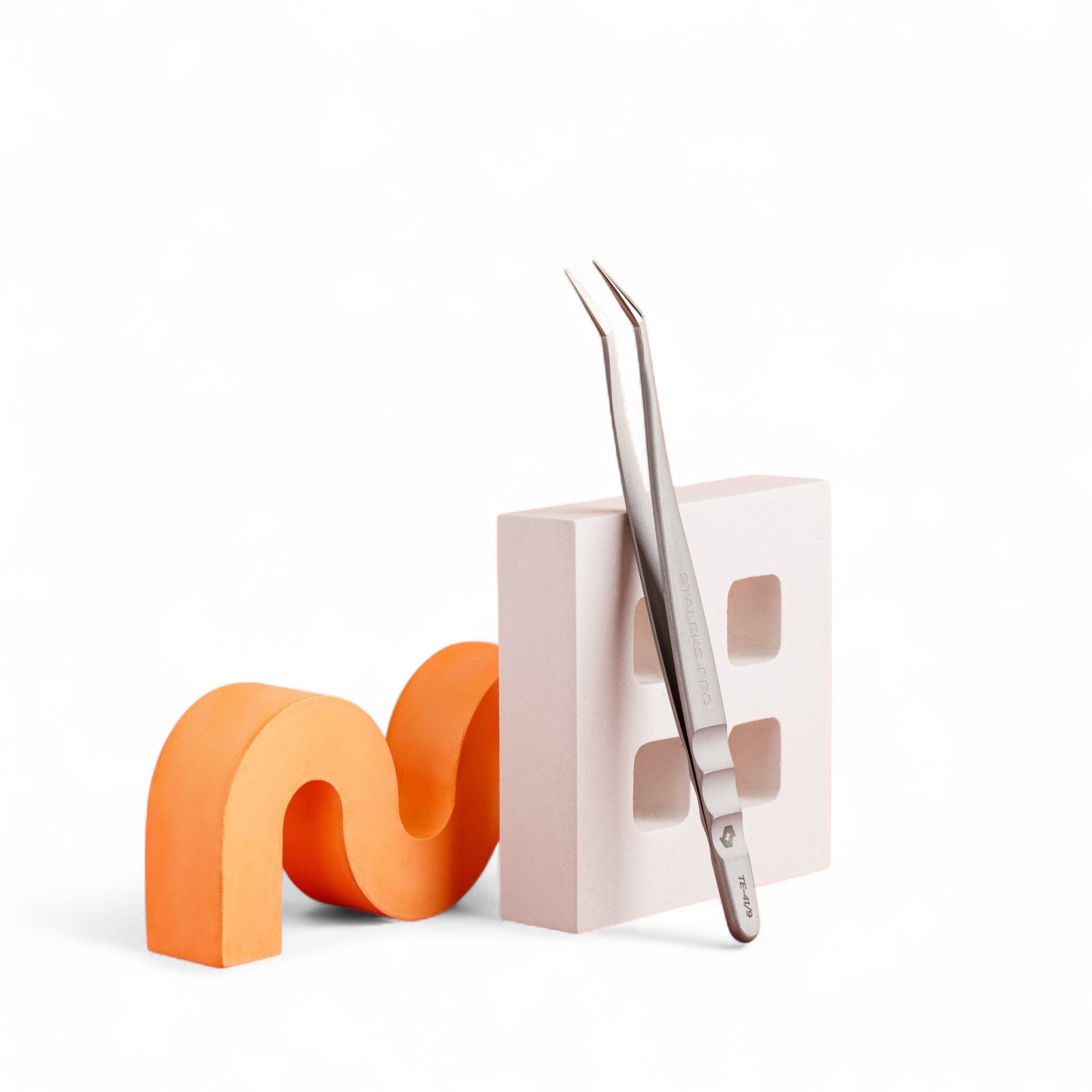 Pinzas Curvas Con Forma En L EXPERT 41 TYPE 9 Staleks - Top PestañasStaleks