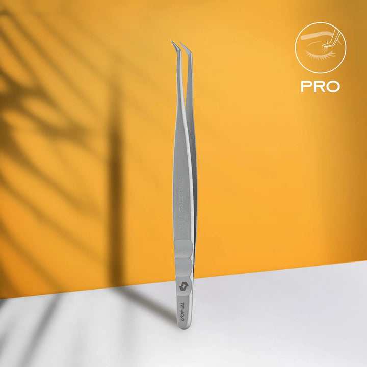 Pinzas de pestañas profesionales EXPERT 40 TIPO 1 (en forma de L,50&