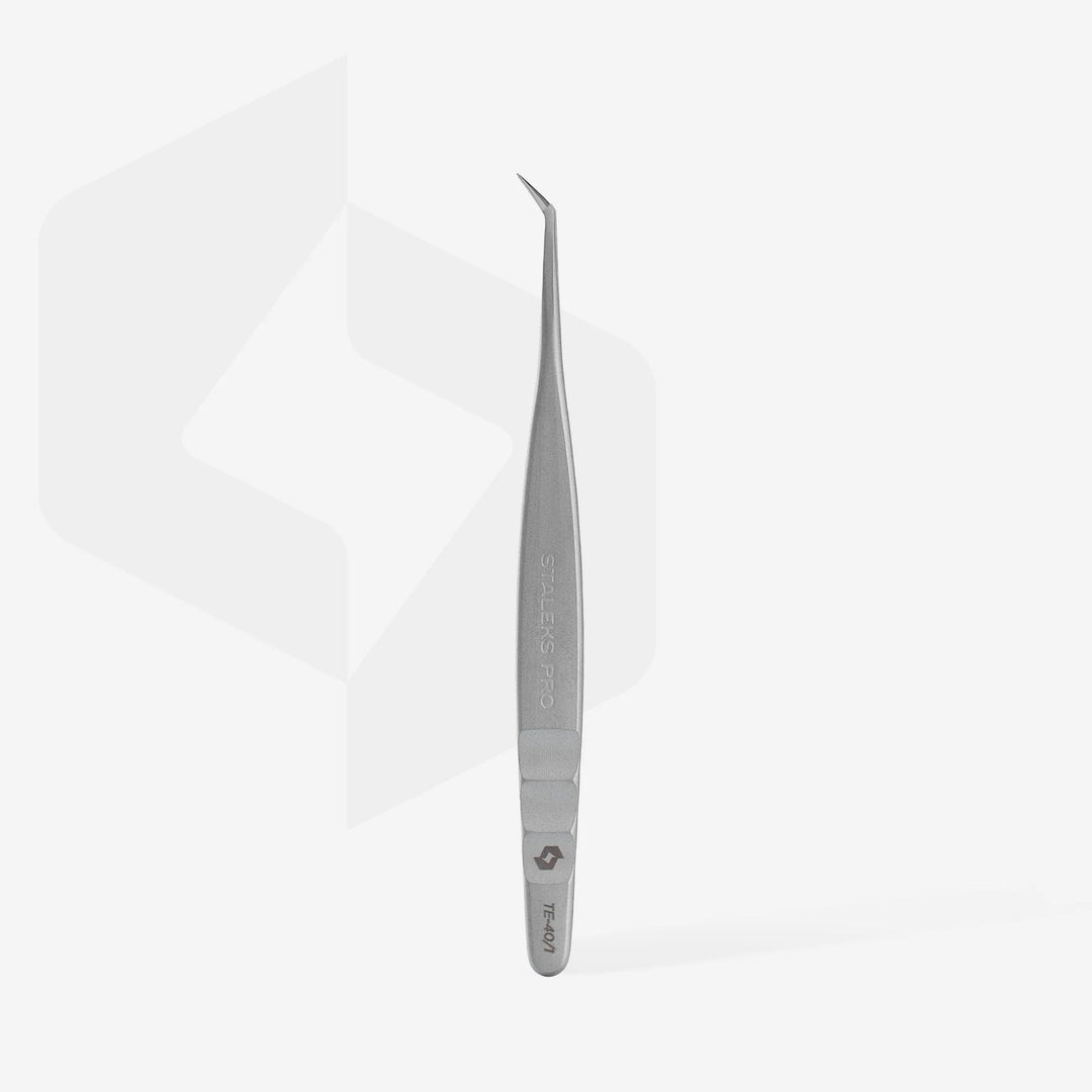 Pinzas de pestañas profesionales EXPERT 40 TIPO 1 (en forma de L,50&