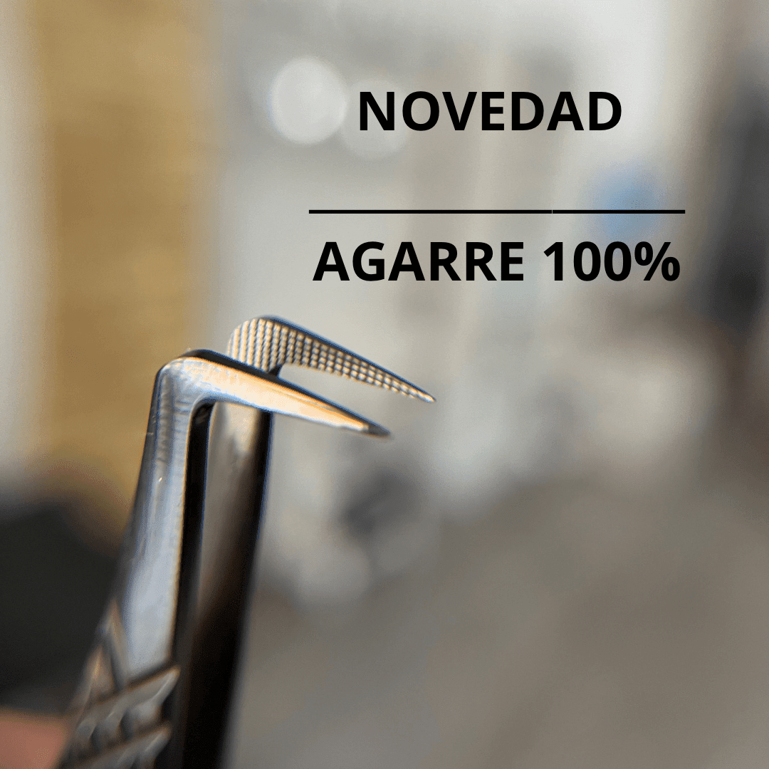 Pinzas "Fiber Type" volumen y megavolumen, Agarre 100% - Top PestañasTop Pestañas