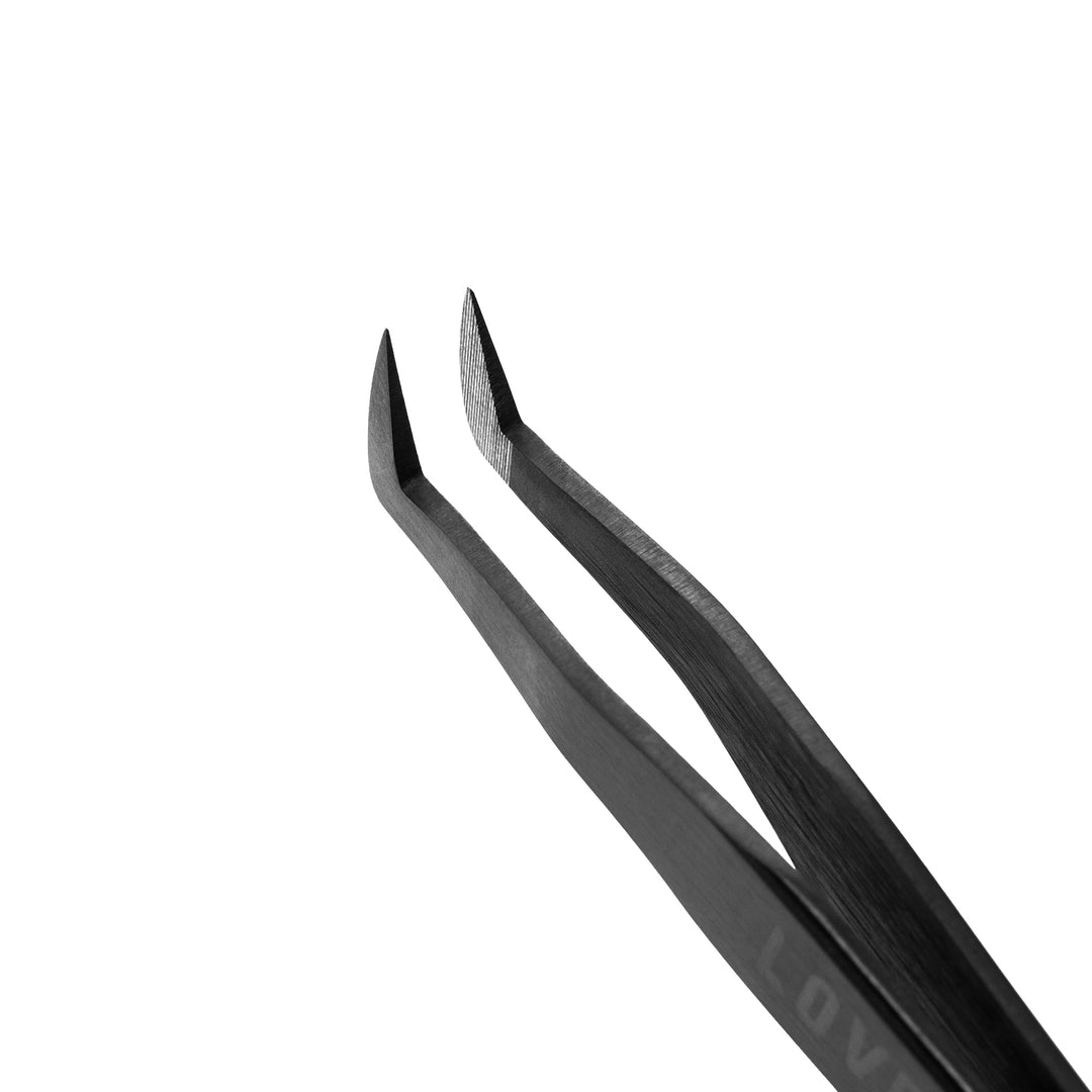 Pinzas para pestañas NanoFiber Grace Elegante Black Lovely - Top PestañasLovely