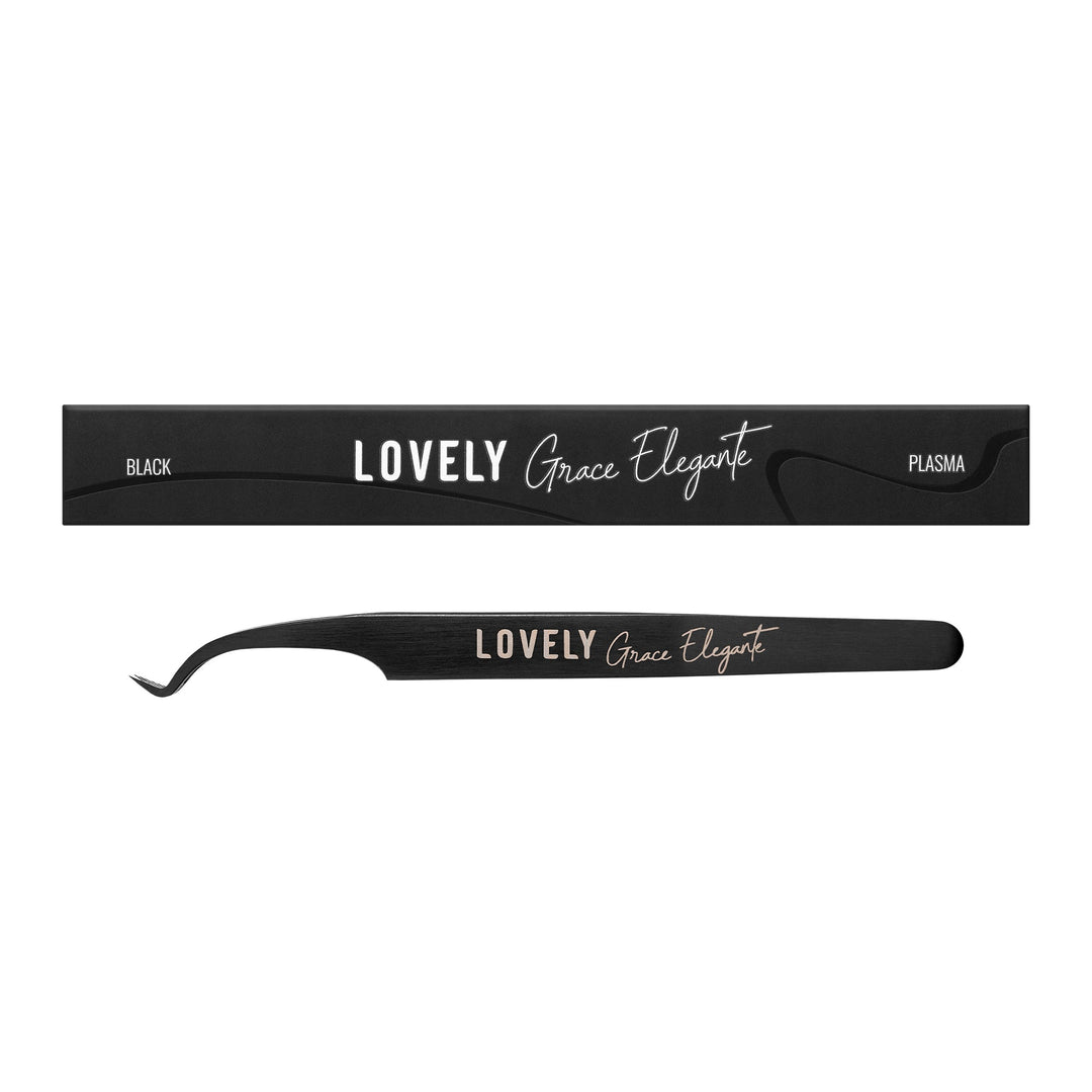 Pinzas para pestañas NanoFiber Grace Elegante Black Lovely - Top PestañasLovely