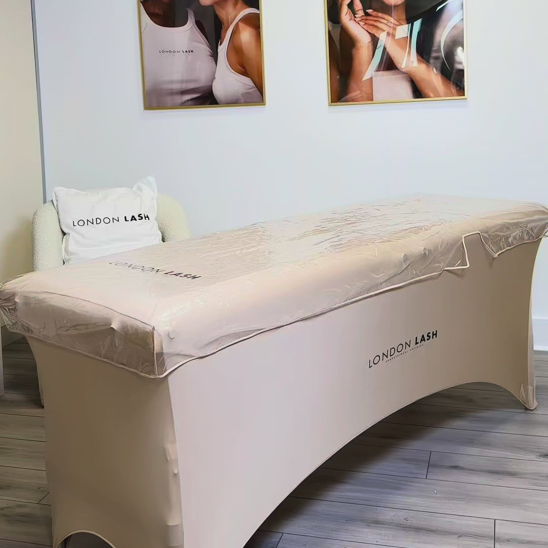 Funda Transparente para Camilla de Belleza London lash