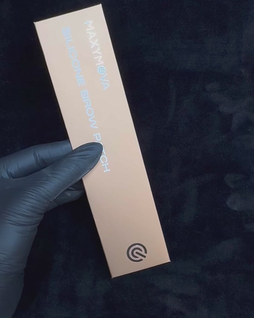 Parche de silicona para cejas, diseño de 0,4 mm para piel sensible, reutilizable, Maxymova