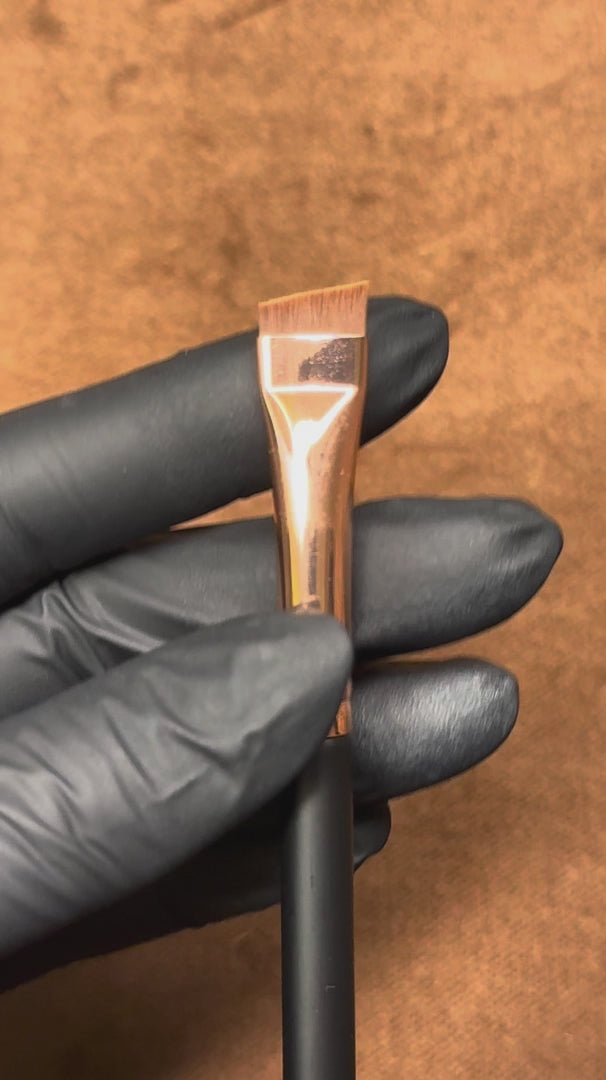 Pincel  magnético profesional n.º 3: para tinte de cejas/henna y aplicación de pasta blanca Maxymova