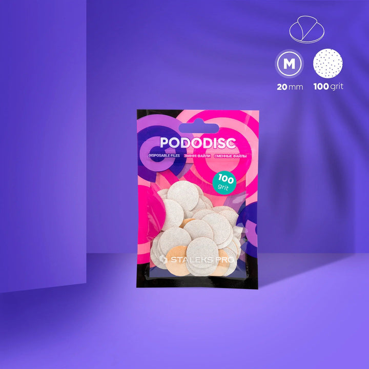 Recargas blancas para disco de pedicura PODODISC STALEKS PRO M (50 pcs) - Top PestañasStaleks