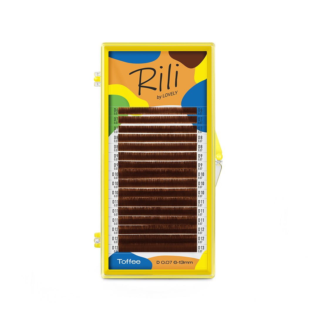 “Rili Toffee”, Marrones 16 filas Lovely - Top PestañasLovely