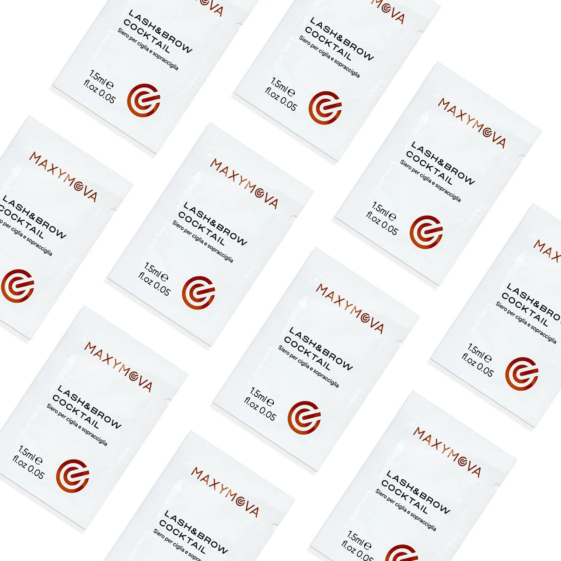 Set de 10 monodosis Lash & Brow Cocktail – Sérum final para laminación y cuidado posterior Maxymova - Top PestañasMaxymova