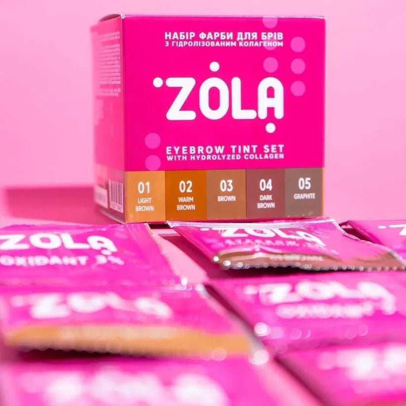 SET MINI DE TINTES + OXIDANTE “Zola” (5 sobres tinte + 5 sobres oxidante) - Top Pestañaszola