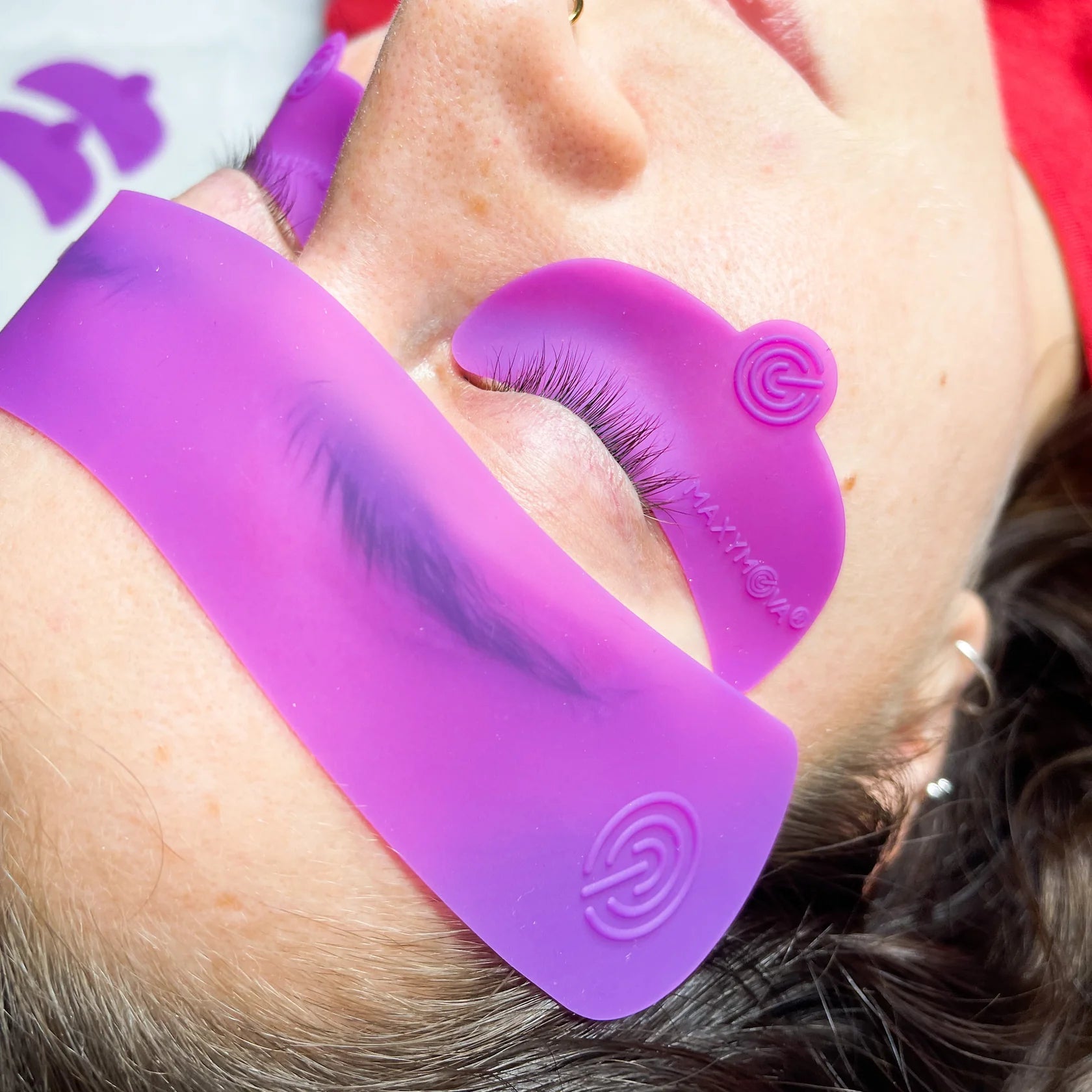 Parche de silicona para cejas, diseño de 0,4 mm para piel sensible, reutilizable, Maxymova