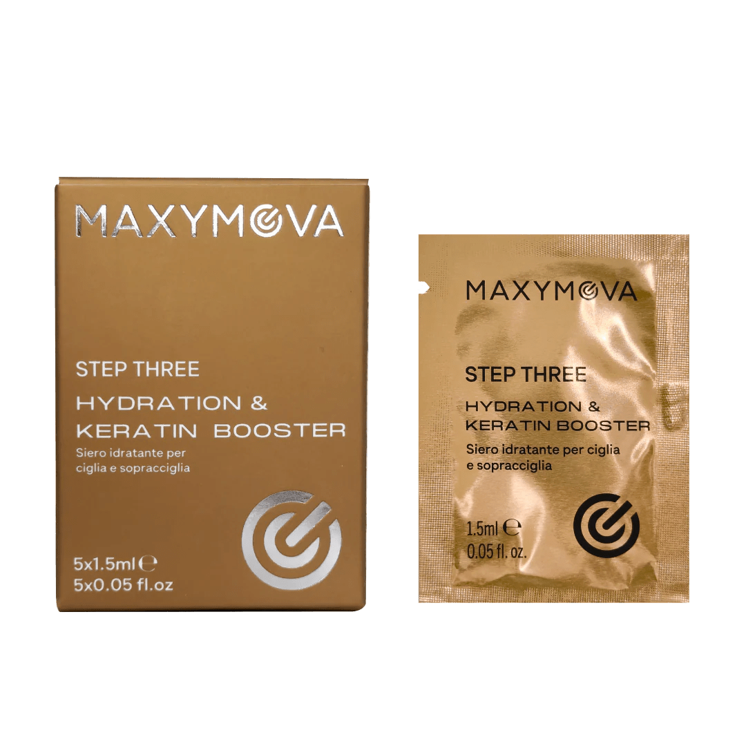 Step 3 HYDRATION &KERATIN BOOSTER para laminación de cejas y pestañas, 1,5 ml - Top PestañasMaxymova