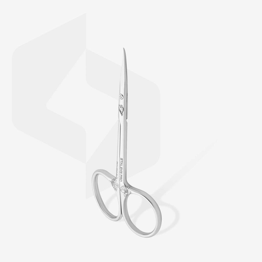 Tijeras profesionales con ganchito para cutícula EXCLUSIVE 21 TYPE 1 - Top PestañasStaleks