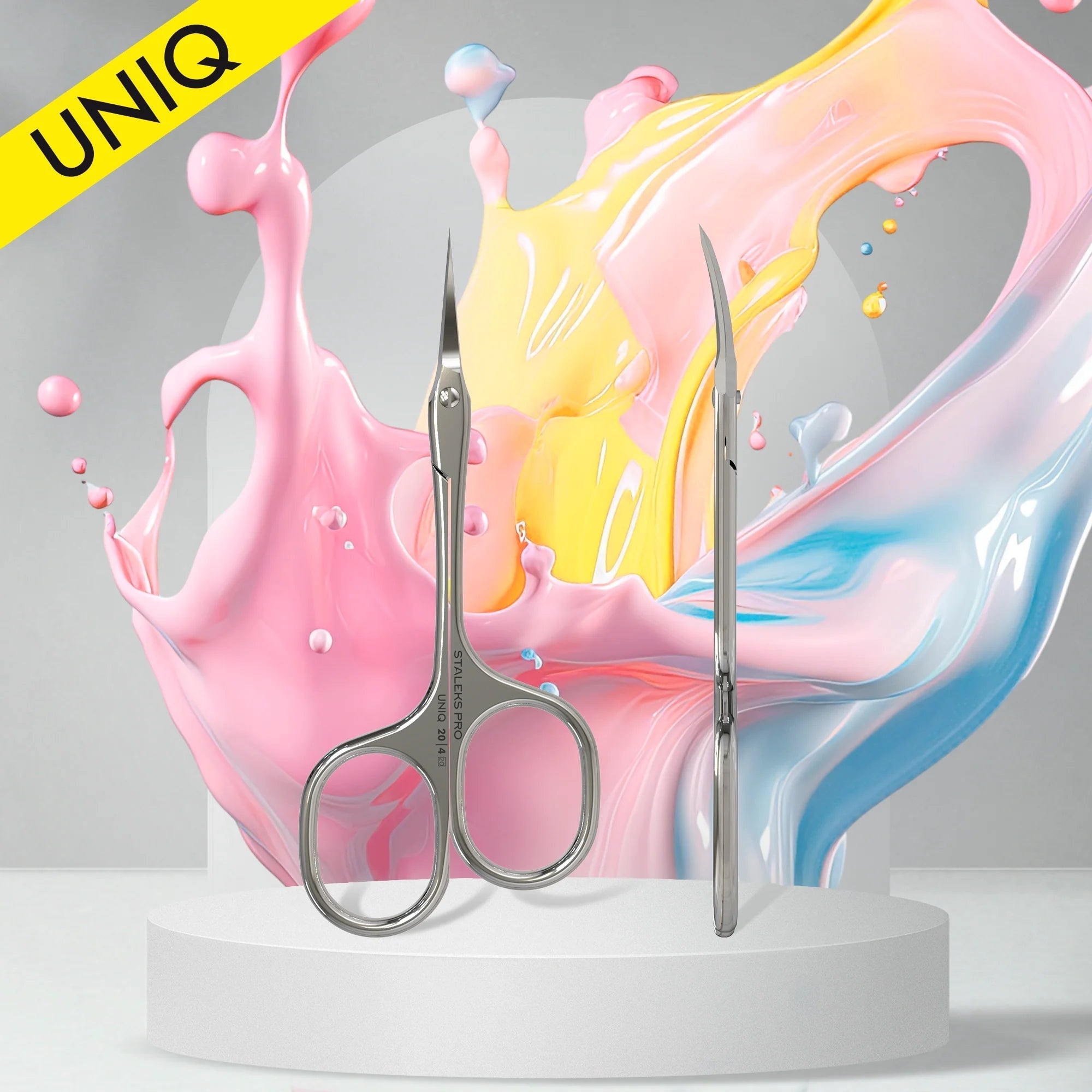 Tijeras Profesionales Para Cutícula "Asymmetric" UNIQ 20 TYPE 4 - Top PestañasStaleks